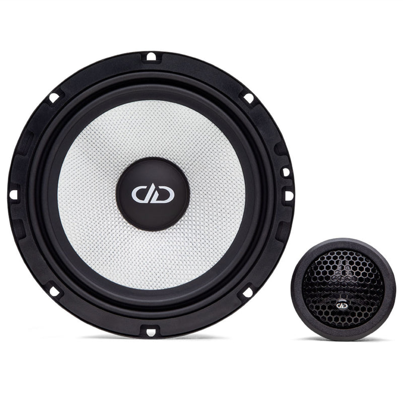 DD Audio 6.5 Inch 3 Ohm 245W Peak/70W RMS Component Set + DT25 Tweeters D-C6.5b