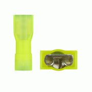 Install Bay 100pcs 10-12 AWG Female Insulated Nylon Quick Disconnect Yellow - Big Jeff Online Inc