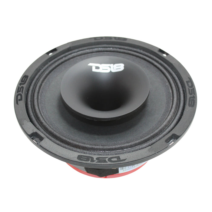 DS18 6.5" Hybrid Slim Speaker w/ 1" Driver Horn 300W Peak 4-Ohm PRO-HY6.4MSL