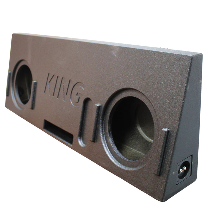 King Boxes 10" Dual Behind-the-Seat Ported Speaker Box for '14-'19 Tundra Crew Max AK-TY14-10