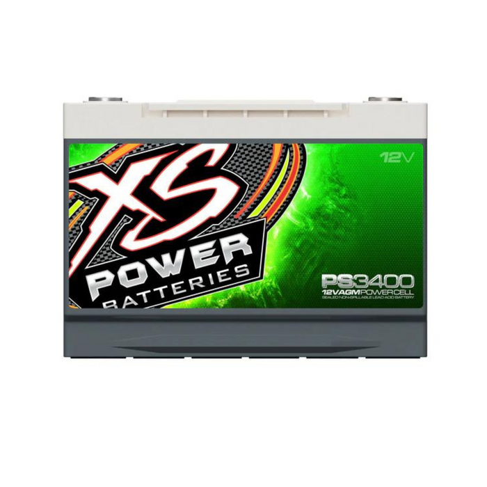 XS Power 12V BCI Group 34 AGM 3300 Amps CA 1150 Ah 80 4000W Powersports PS3400