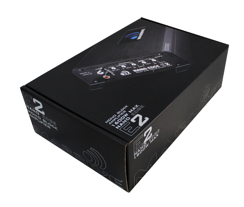 Massive Audio Nano Edge Monoblock Amplifier 1600 Watt 1 Ohm Stable E2