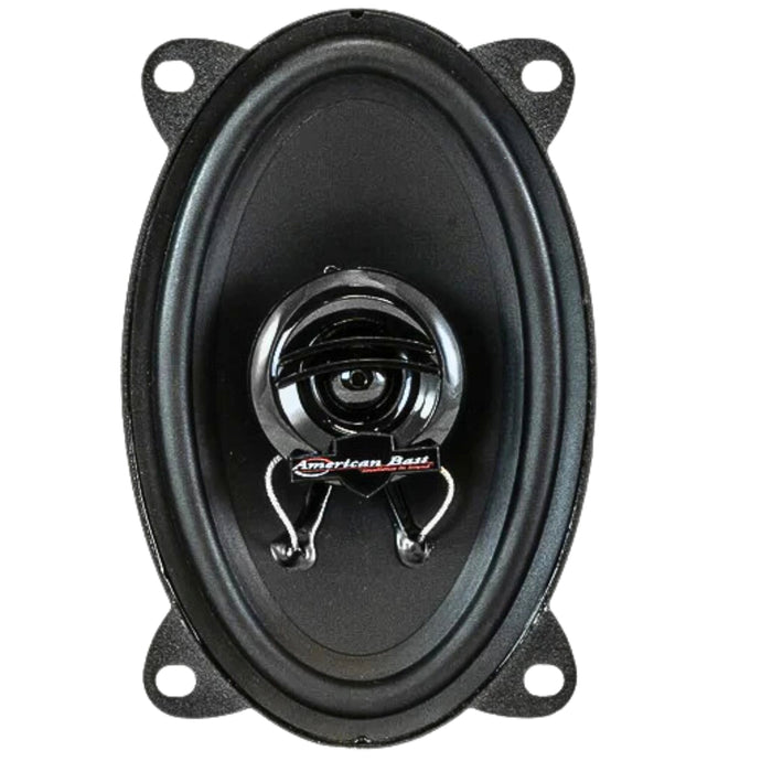 American Bass 4x6" Pair of Symphony Series Coaxial 90 Watts Max Coaxial Speakers