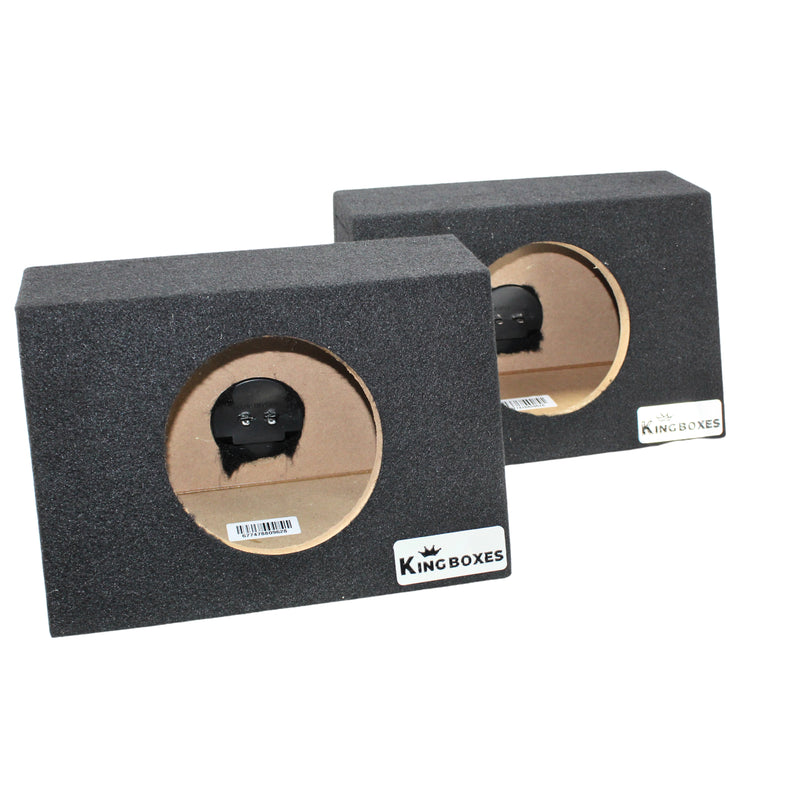 King Boxes 6.5" Universal Pair Carpet Car Speaker Enclosures KG-A65