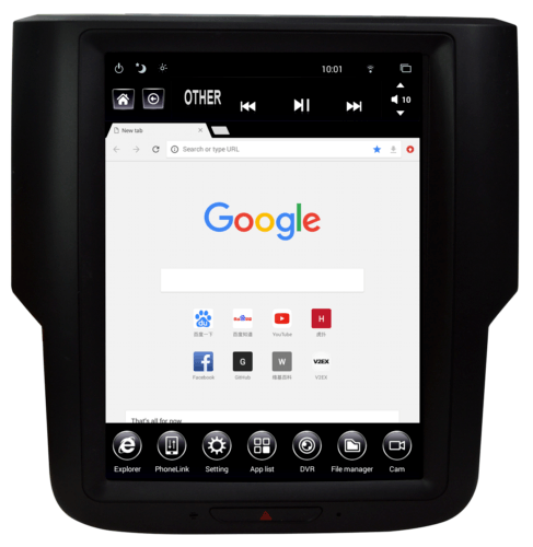 10.4" HD Touch Tablet Android System Dodge Ram 2014-2018 BT NAV Head Unit