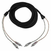 DS18 16 ft 2 Channel Shielded Twisted RCA PRO Audio Cable Amp Cable - Big Jeff Online Inc