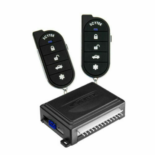 Anti-Theft Car Alarm Security System Keyless Entry 2 Remote Controls