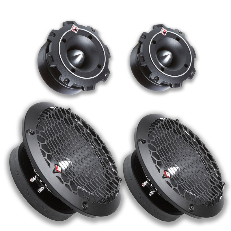 Rockford Fosgate Car Audio Package 8 Midrange Speakers 500W & 1 Tweeters 200W