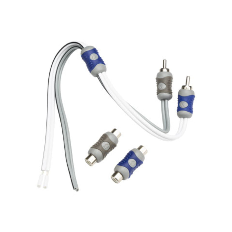 Kicker 2 Channel 16 GA OFC Speaker Wire to RCA Converter 46KISL