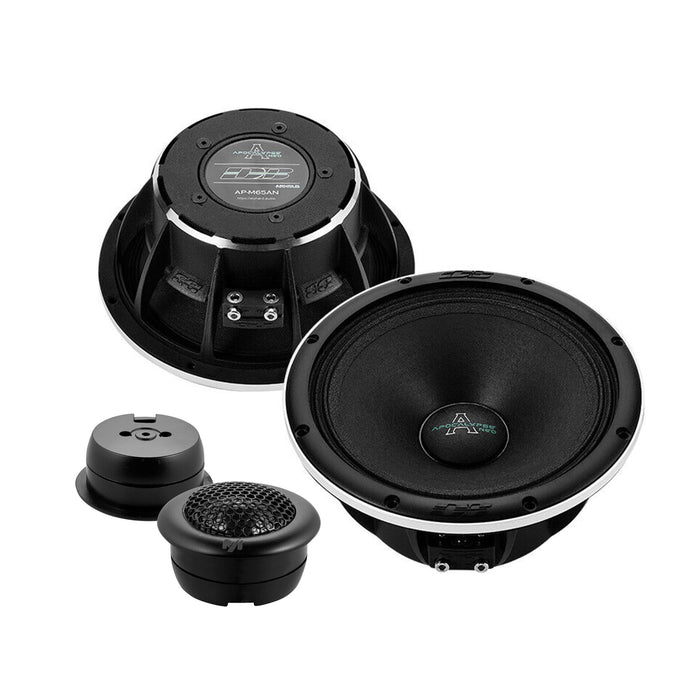 Pair of Deaf Bonce 6.5 Mid-Range Speakers 400W 4 Ohm w/ 1" Neo Tweeters 100W