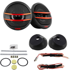 DS18 pair of 2" PEI Dome Ferrite 200 Watts Max 4 Ohm tweeters Red TX1R - Big Jeff Online Inc
