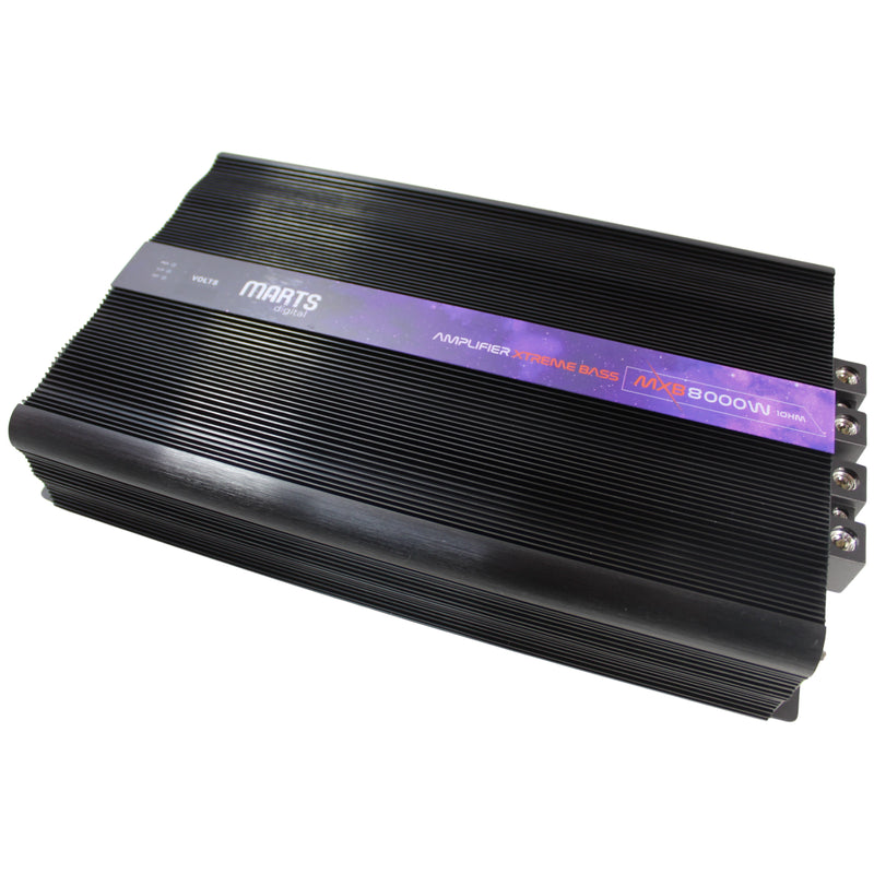 Marts Digital MXB Series Monoblock 8K Bass 1 Ohm Amplifier MXB-8000-1-V2