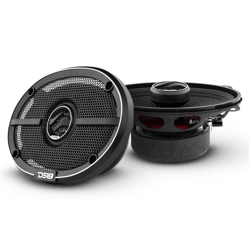 Pair DS18 ELITE 4"x6" 180 Watts 4-Ohm 2-Way Coaxial Speakers with Kevlar Cone