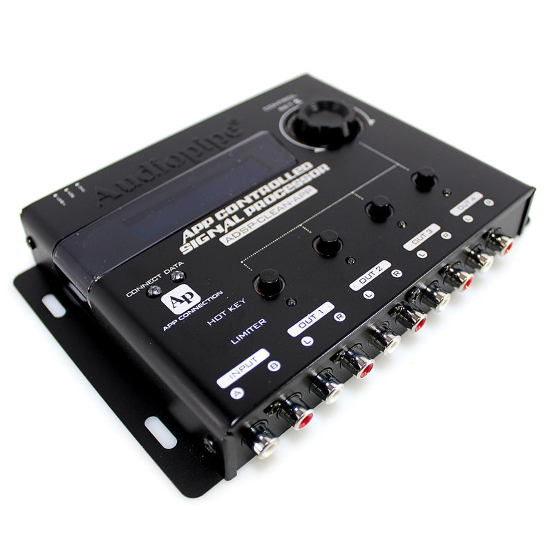 Audiopipe DSP 12 Band 4 Output BT Graphic EQ Crossover Digital Signal Processor