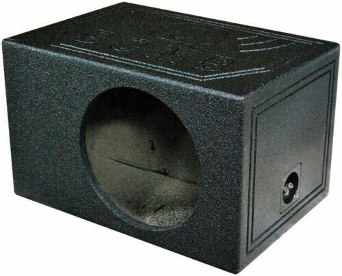 Single Vented 12" Rhino Coated Speaker Box Ported Chamber Sub Woofer Enclosure