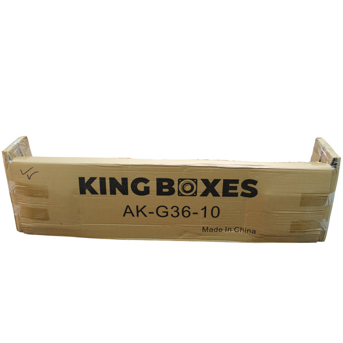 King Boxes 10" Dual Downfire Sealed Box 07-13 Silverado/Sierra Ext Cab AK-G36-10