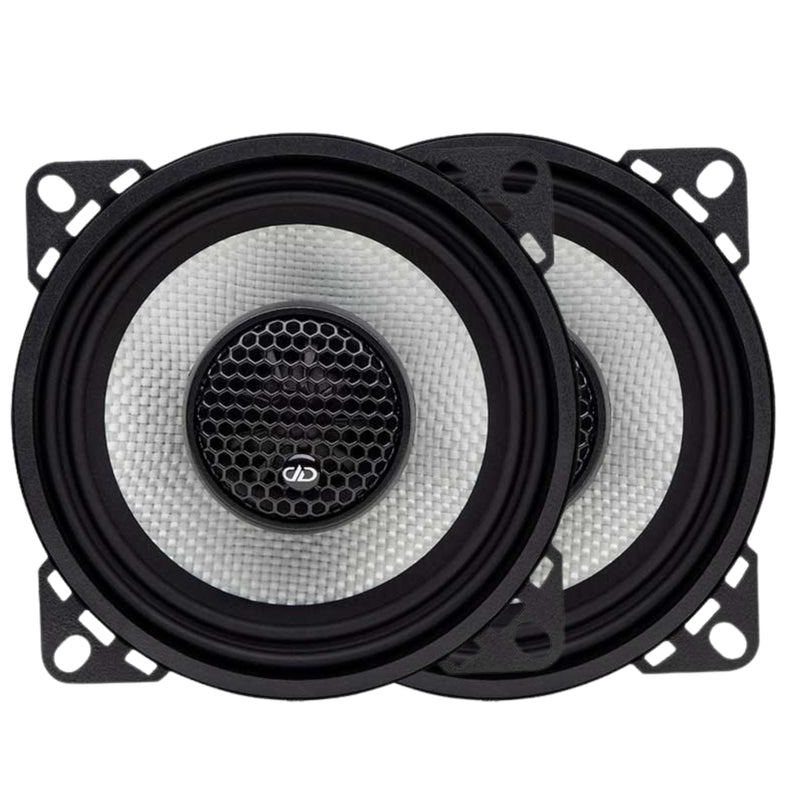 DD Audio 4" 3 Ohm 175W Peak/50W RMS Coaxial Speaker w/ Silk Dome Tweeter D-X4b