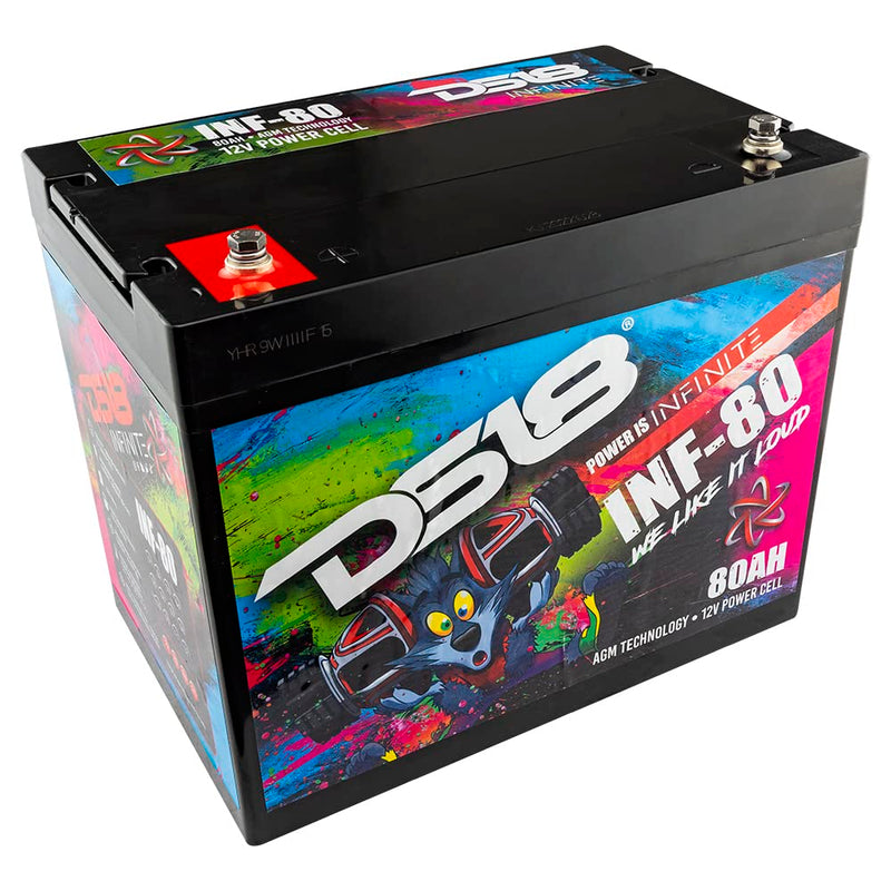 DS18 12 Volt Battery INFINITE 80AH 2300 Watt AGM Power Cell INF-80