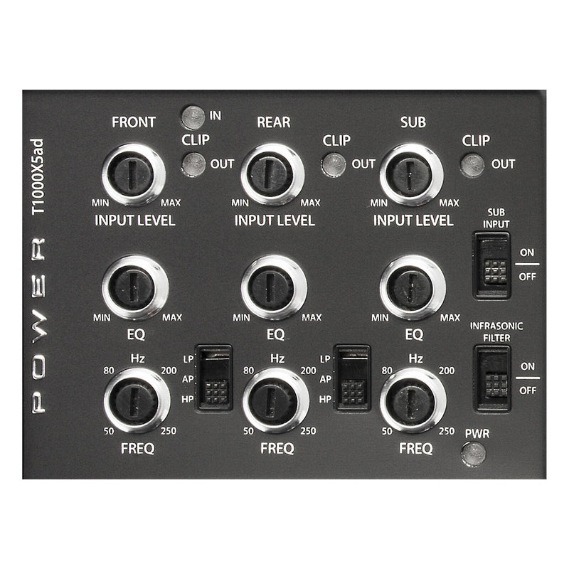 Rockford Fosgate 5-Channel 1000-Watt Class-AD Amplifier T1000X5AD