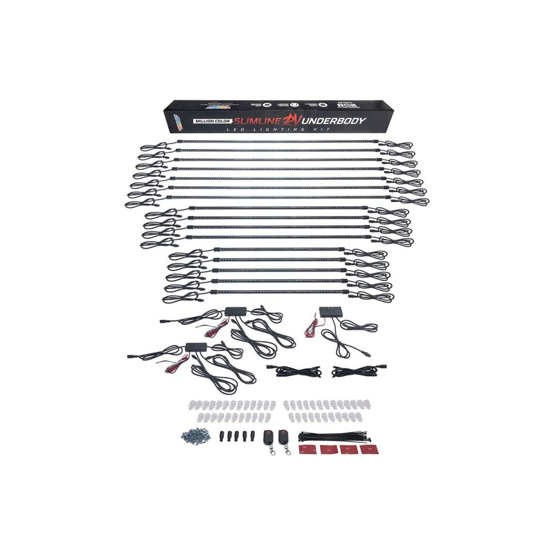 LEDGlow Million Color Slimline LED Underbody Lighting Kit For 30'-35' RV Campers