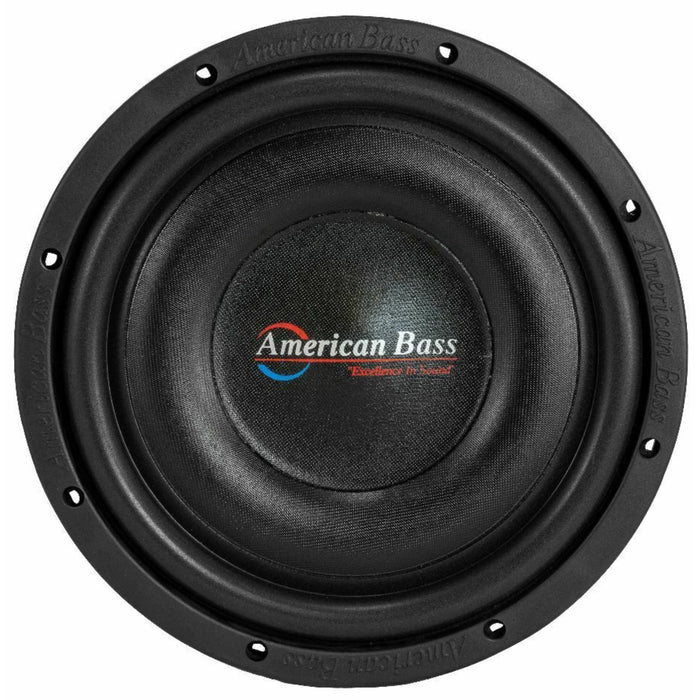 American Bass 10" Slimline Shallow Mount Sub 600W Power SVC 4 Ohm Black SL-104