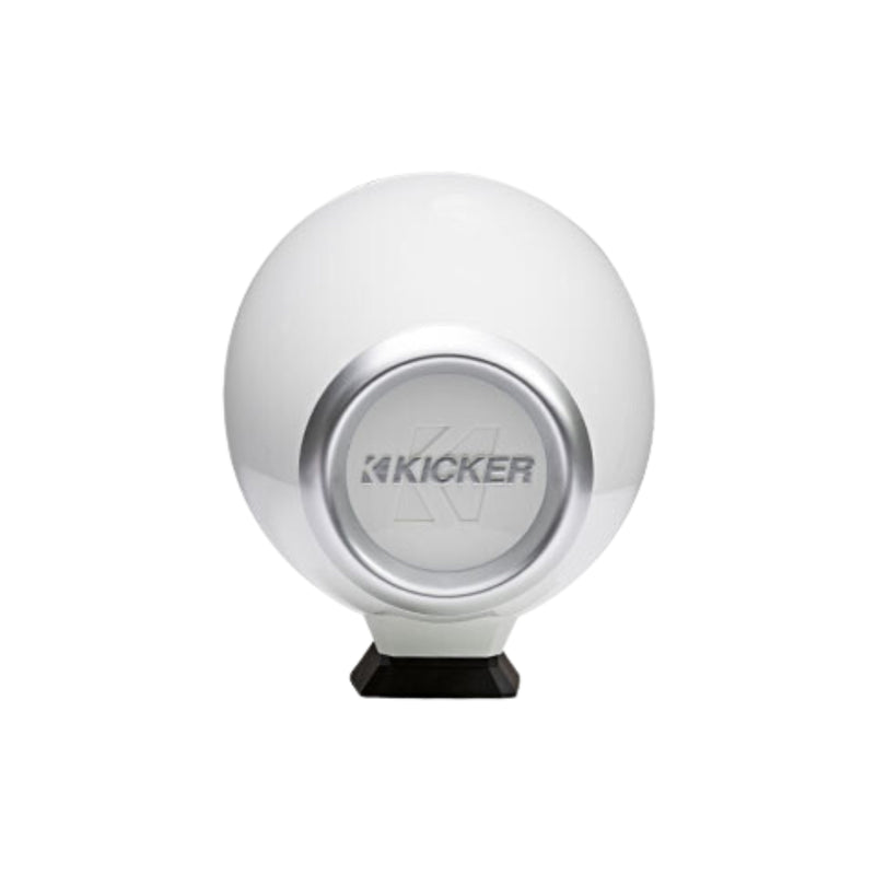 Kicker Pair of White 6.5" Flat-Surface-Mount Marine Waketower Speakers 46KMFC65W