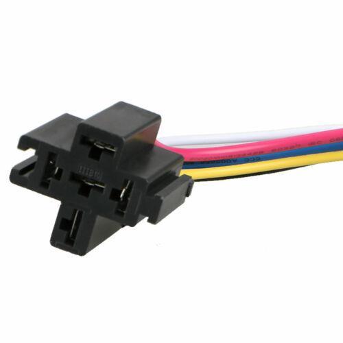 2 Pack 12V 30/40 Amp 5-Pin SPDT Automotive Relay Harness Socket Set