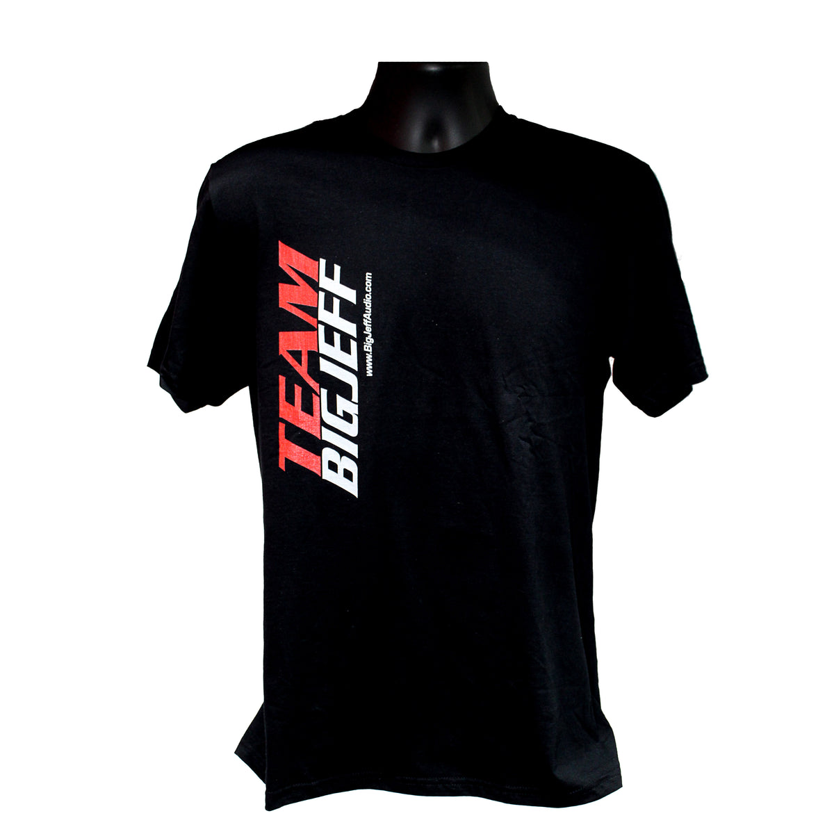 Official Big Jeff Audio Black T-Shirt 100% Cotton with Full Color