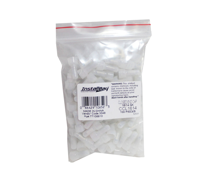 Install Bay Nylon Long Neck Crimp Cap 16-14 Gauge Wire Connector 200 Pack