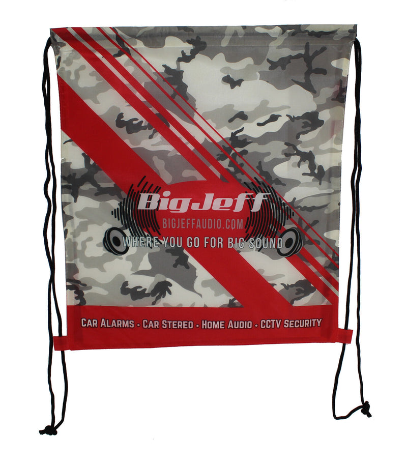 Official Big Jeff Audio Full Color Camo Drawstring Logo Backpack Big Jeff Online