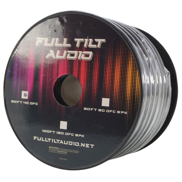 Full Tilt Audio 4GA Tinned Oxygen Free Copper Power/Ground Wire Black Lot