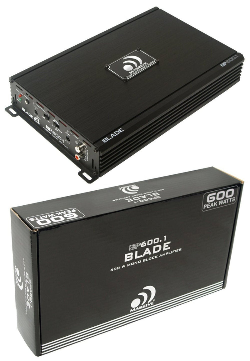600 Watt  Class D Mono Block Amplifier Massive Pro Audio BP600.1 2 Ohm - Big Jeff Online Inc