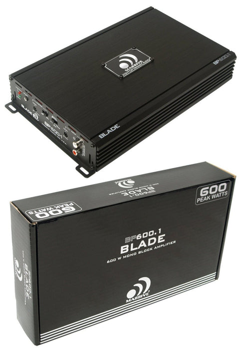 600 Watt  Class D Mono Block Amplifier Massive Pro Audio BP600.1 2 Ohm