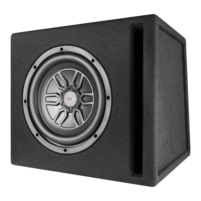 DS18 10" 400Watt 4 Ohm Loaded Ported Enclosure w/ Amplifier and Amp kit LSE-110A