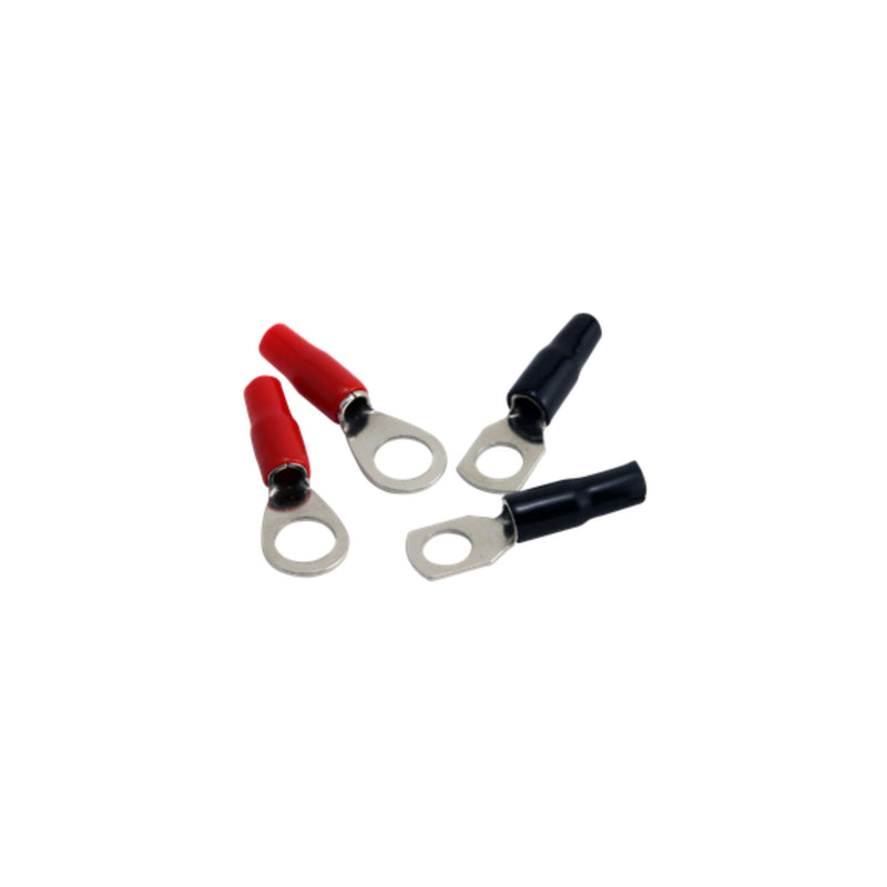 Rockford Fosgate 4 AWG Seamed Crimp Style Ring Terminals (4 Pack) RFTS4