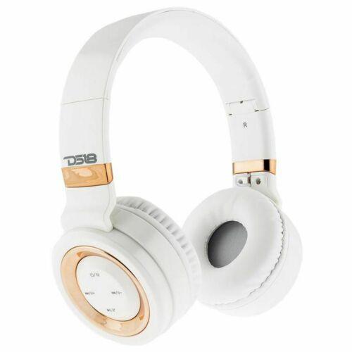DS18 Over Ear Wireless Noise Canceling Bluetooth Headphones White Microphone - Big Jeff Online Inc