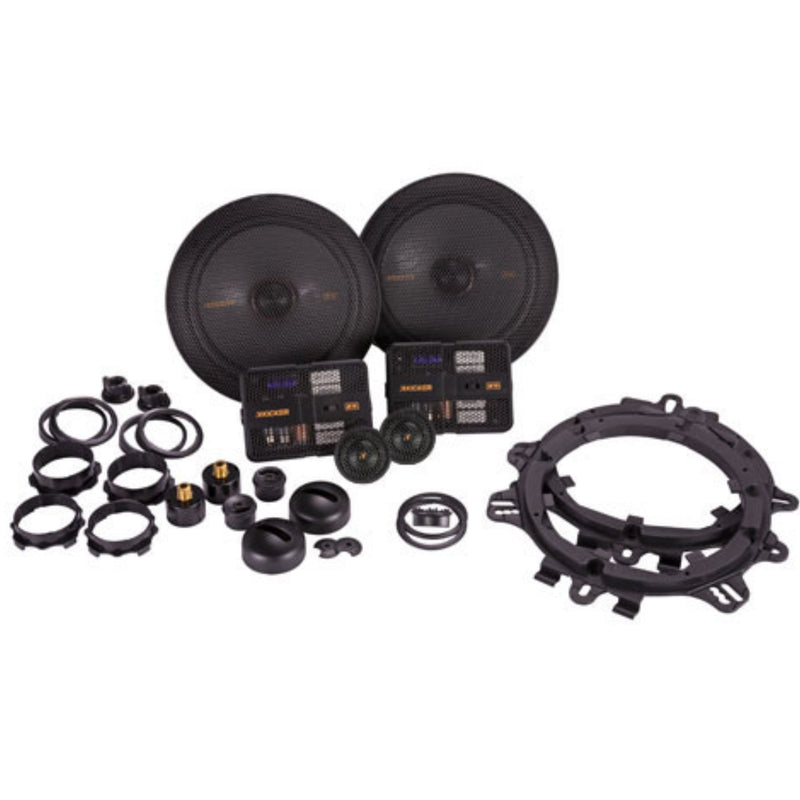 Kicker KS-Series 6.75" Component Speakers with 1 Inch Tweeters 250W Peak