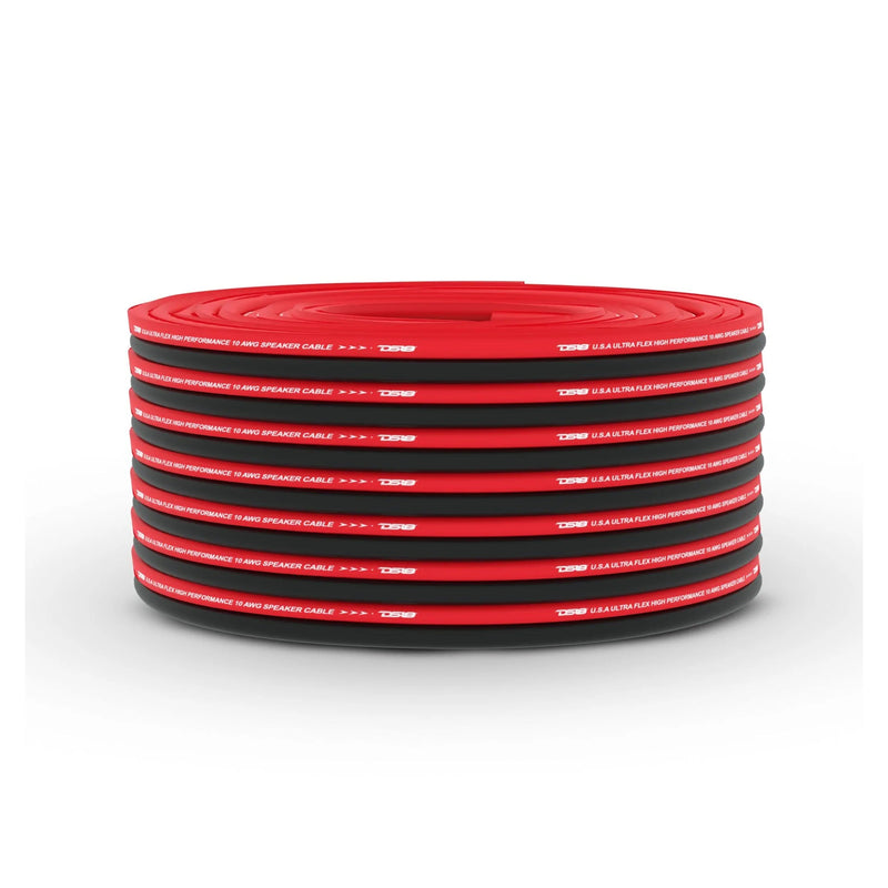 DS18 100FT 18 Gauge CCA Red & Black Ultra Flex Speaker Wire SW-18GA-100RB