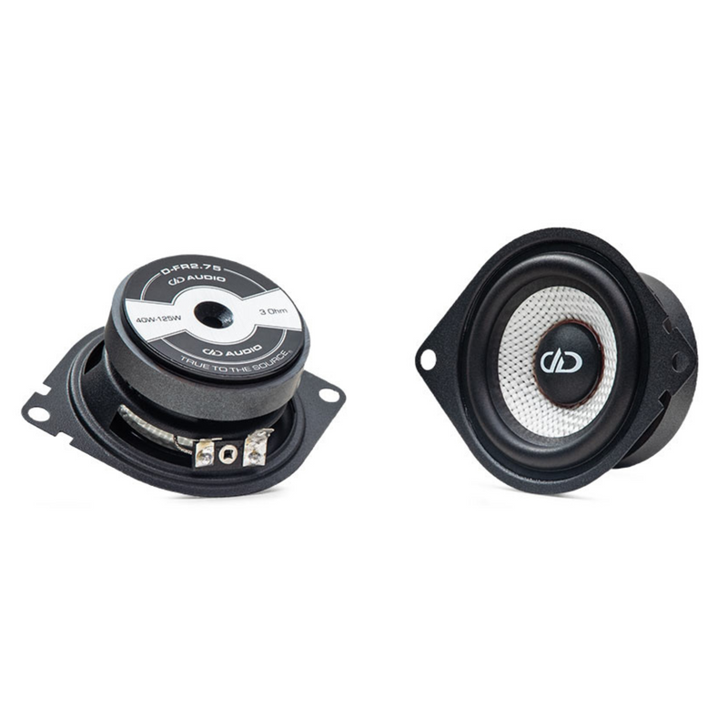 DD Audio 2.75 Inch 3 Ohm 125W Peak/40W RMS Full Range Speaker D-FR2.75