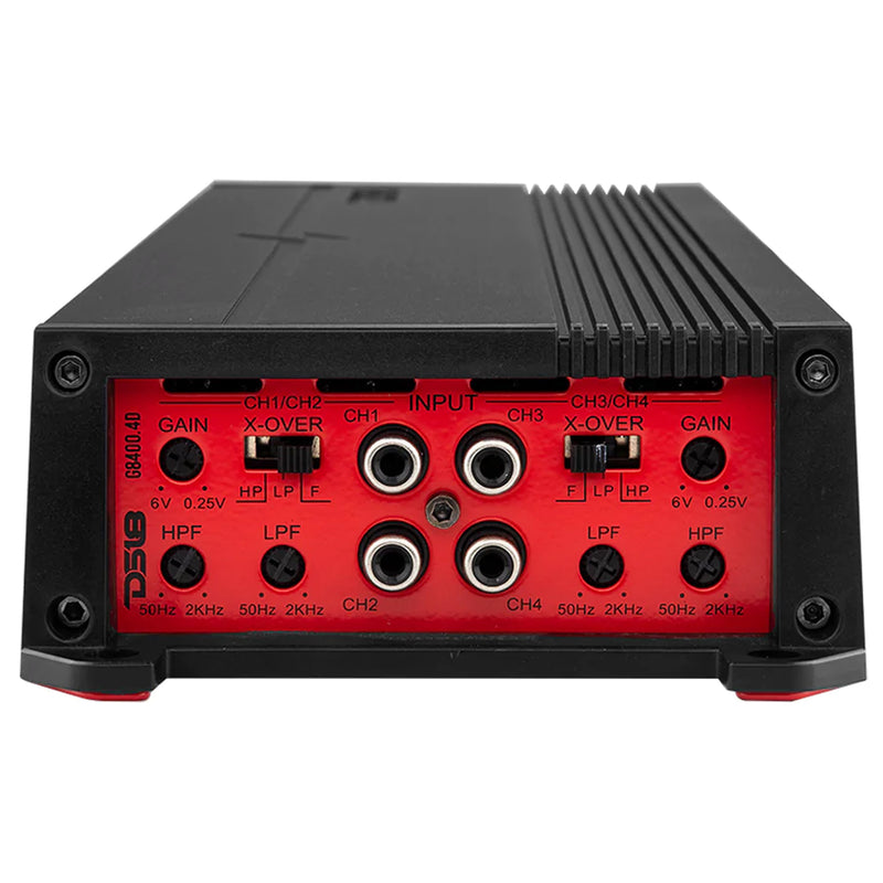 DS18 Car Audio 4 Channel Full Range Amplifier 8400 Watts Class D G8400.4D