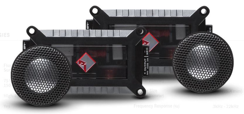 Rockford Fosgate Power 1" 300W 4 Ohm Full Range Fabric Dome Tweeter Kit T1T-S