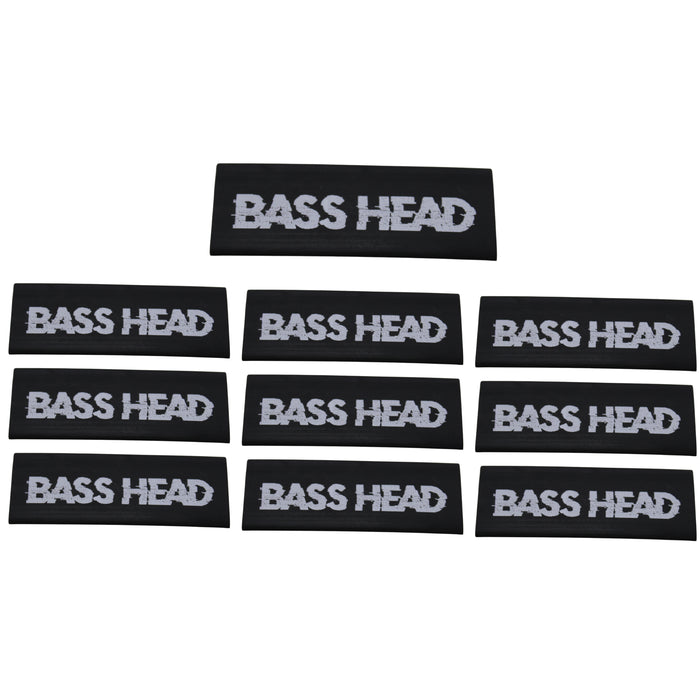 Official Big Jeff Audio BASSHEAD Heat Shrink 4 to 6 Gauge 10 Pack Black.
