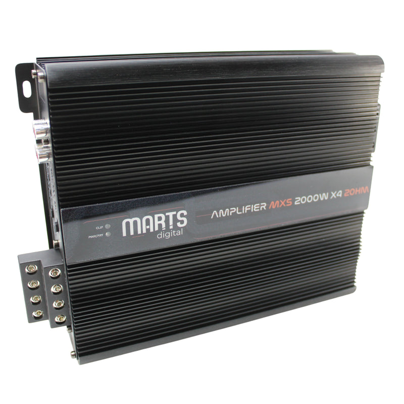 Marts Digital 4 Ch Amplifier Full Range Class D Compact 2000w 2 ohm MXS-2000x4-2