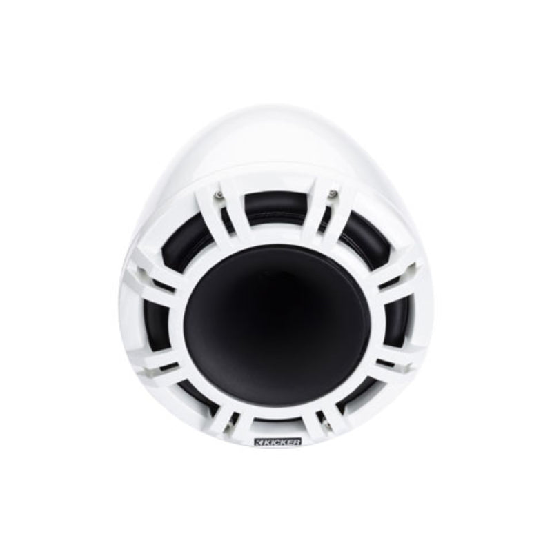 Kicker Pair of White 9" 600W HLCD Marine Wake Tower Speakers 47KMFC9W