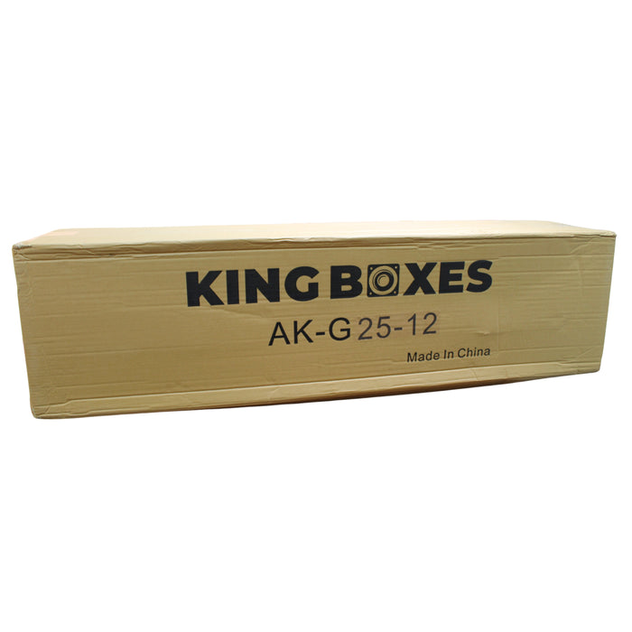 King Boxes 12" Dual Sprayed Sealed Box 14-18 Silverado/Sierra Crew Cab AK-G25-12