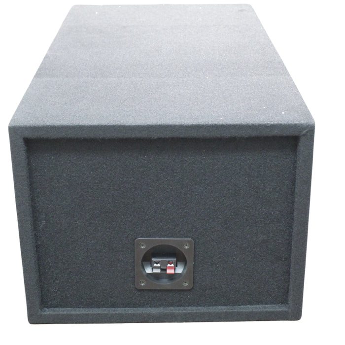 King Boxes 10" Dual Vented Carpeted Universal Subwoofer Box D10V
