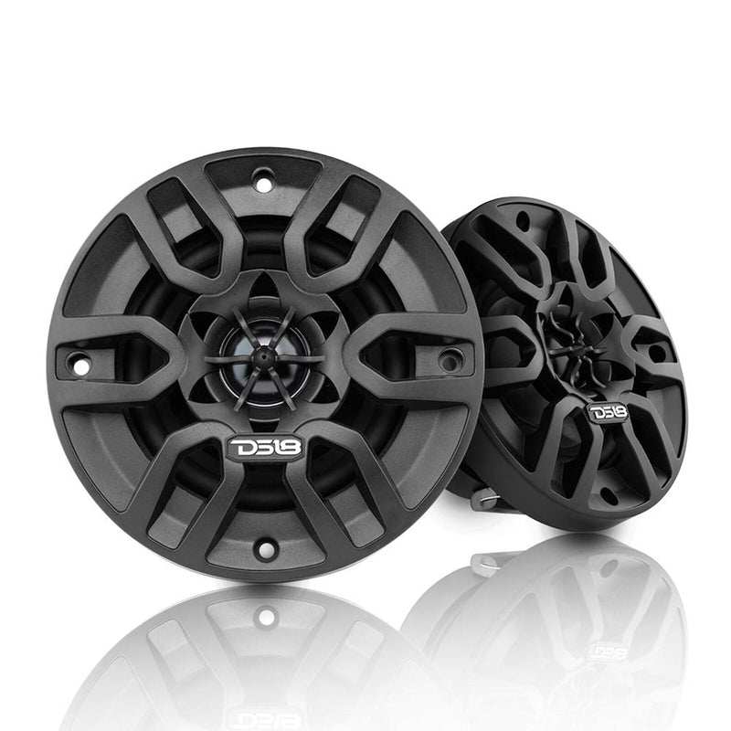 DS18 Hydro 4" 300 Watts 4 Ohm 2-Way Marine Speakers Black Pair MP4
