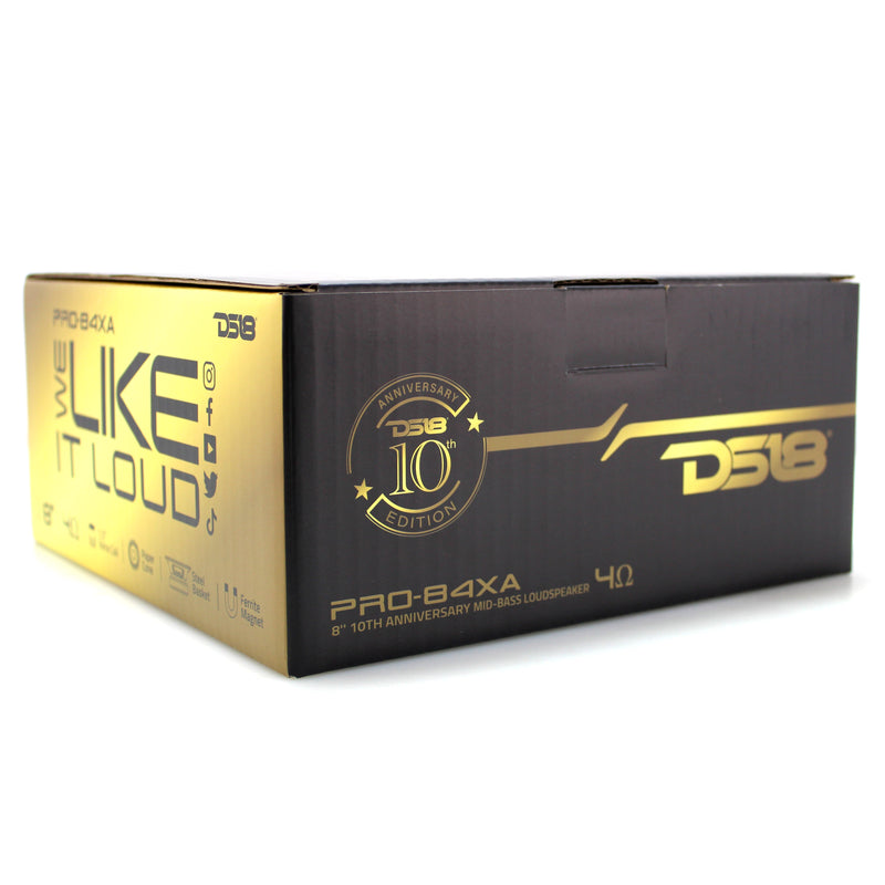 DS18 Special Edition 8" Midrange 4 Ohm 550W Loud Car Speaker PRO-84XA