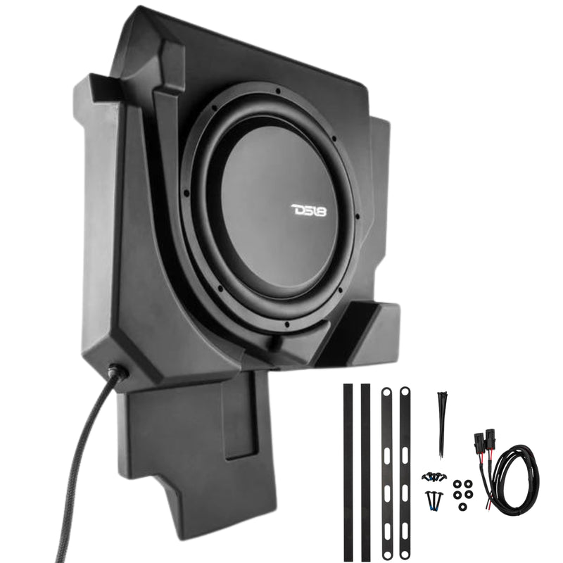 DS18 12" Can-am Maverick X3 Under Seat Driver Side Loaded Subwoofer Enclosure