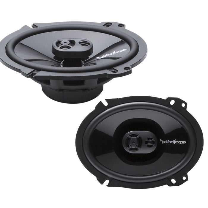 Rockford Fosgate Pair of Punch 6 x 8" 130W 4 Ohm Full Range 3-Way Speakers